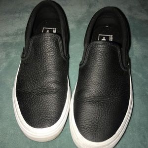 Black slip on Vans